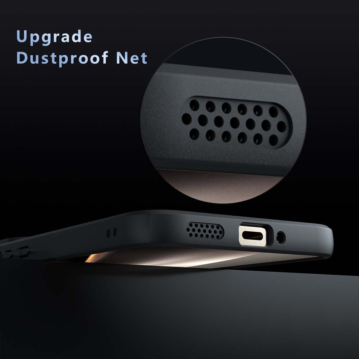 PEIYE Case Cover for Xiaomi 15T Translucent Matte PC Back, Durable Silicone Edges, Flexible Shockproof Protection - Black image number 3