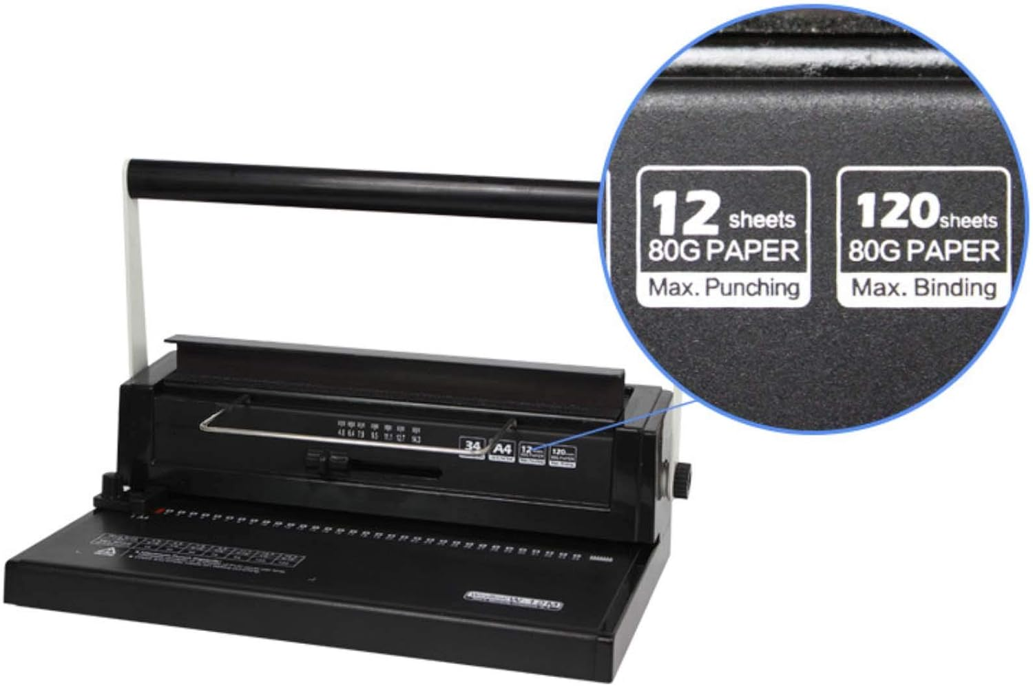 Office Wire Binder Binding Machine JL-M12W (34 Holes) image number 3