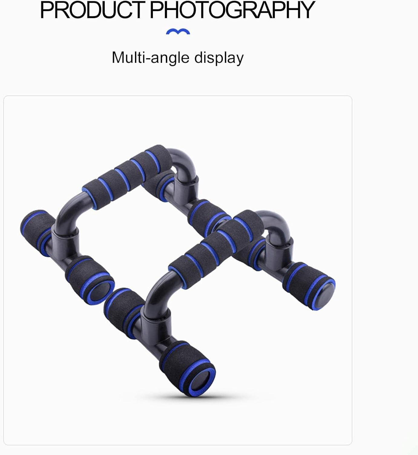 Pushup Handles for Floor, Parallettes for Ups & Dip, Ergonomically Designed Workout -Up Stands, Portable Pushup Handle for Home Fitness image number 6