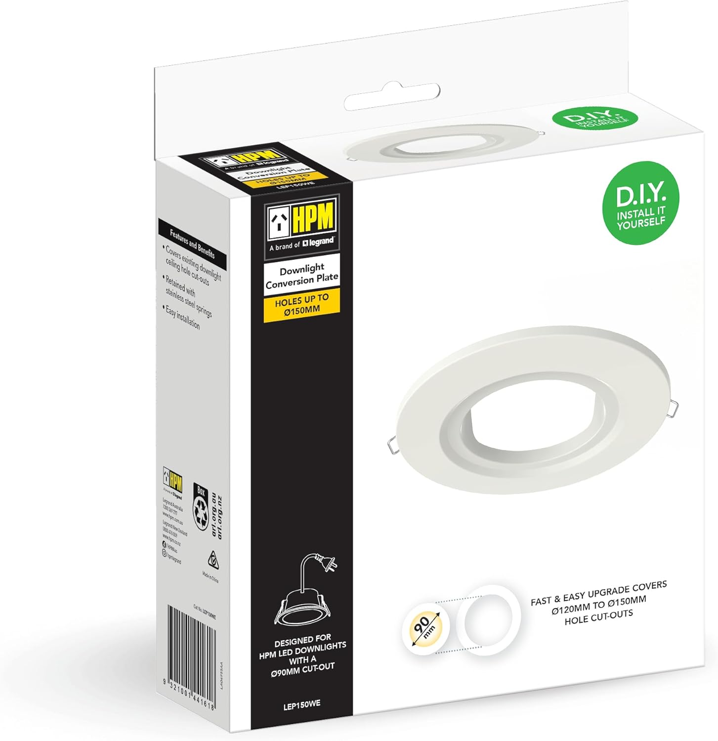 HPM Downlight Extension Plate for Hole Cut Out up to 150 Mm Diameter image number 2