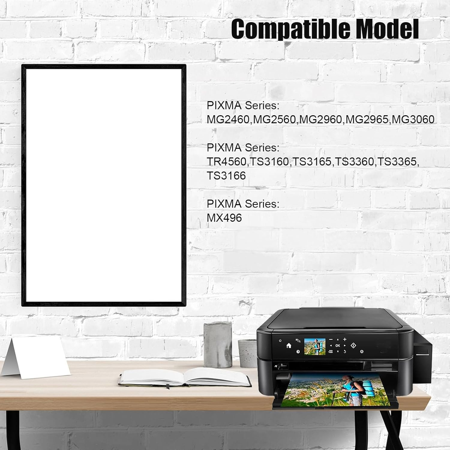 645 XL 646 XL Ink Cartridges Compatible with PG645XL Black CL646XL Color Works for Canon Pixma MG2965 MG2460 MG2560 MG2960 MG3060 MX496 TR4560 TS3160 TS3360 TS3165 TS3166(1 Black) image number 1