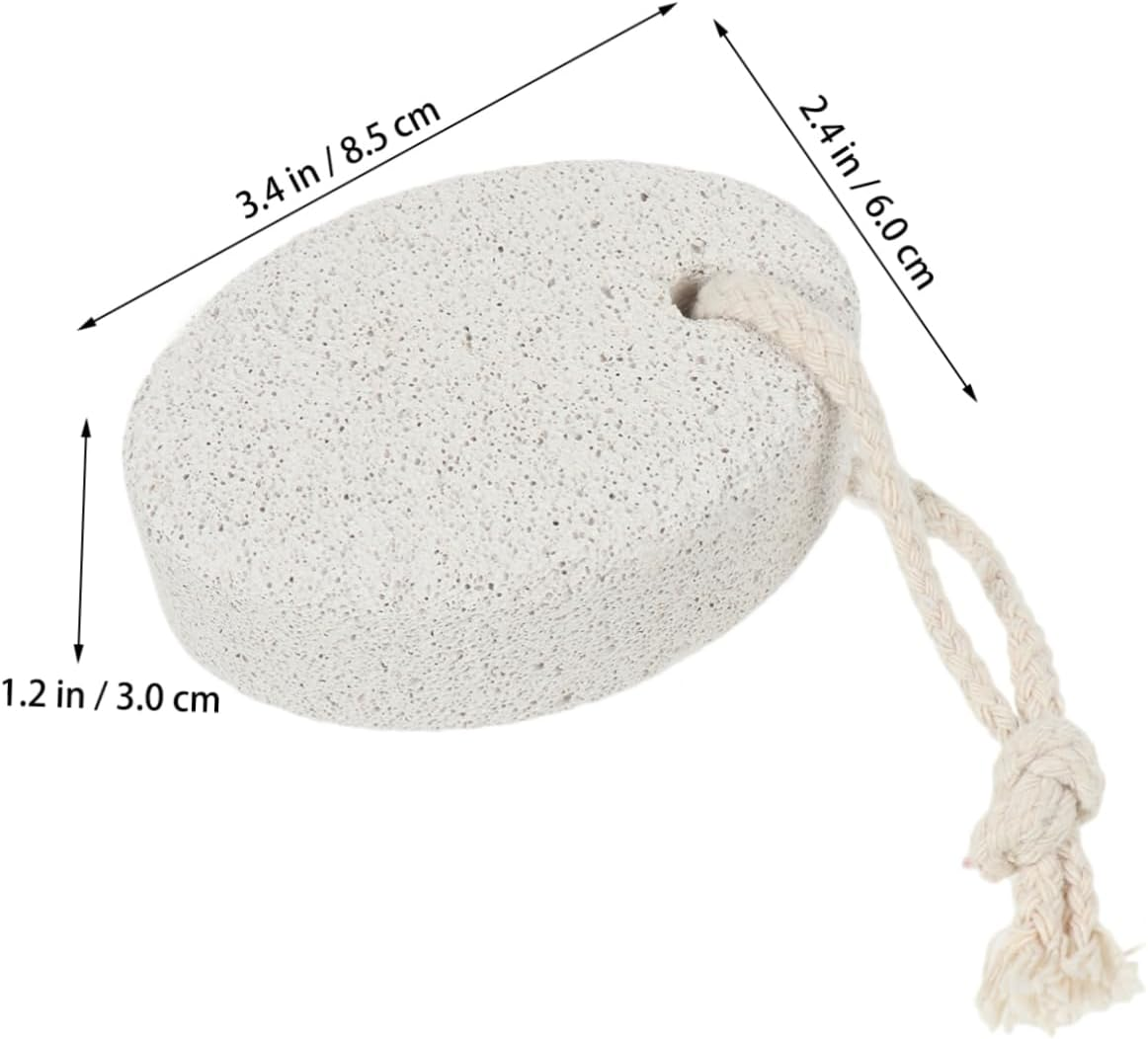 Minkissy 3Pcs Natural Stone Foot Pumice Stone Callus Remover Foot File Shower Scrubber image number 5