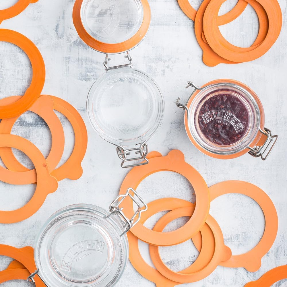 Kilner Replacement Small Rubber Seals, Transparent, 6 Piece 01646