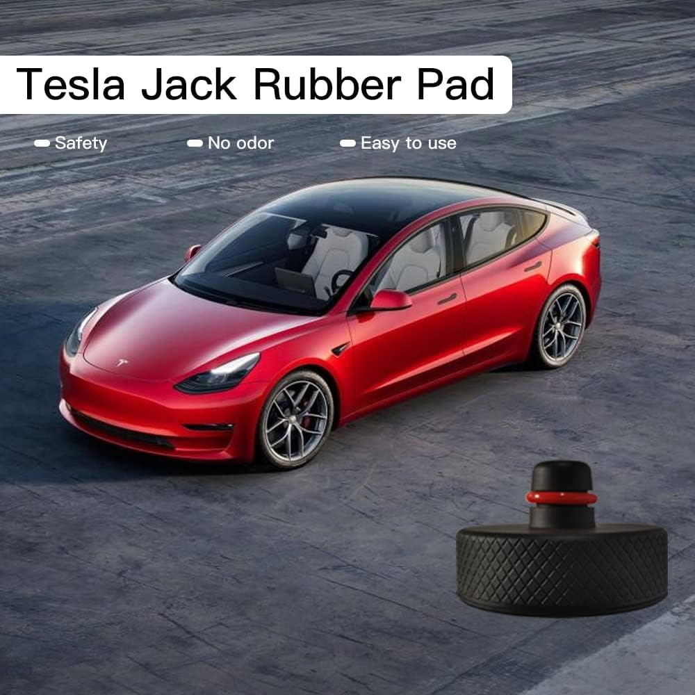 4 Pack Lifting Jack Pad Compatible for Tesla Model 3/S/X/Y Accessories,Rubber Jack Pad Adapter No Odor image number 4
