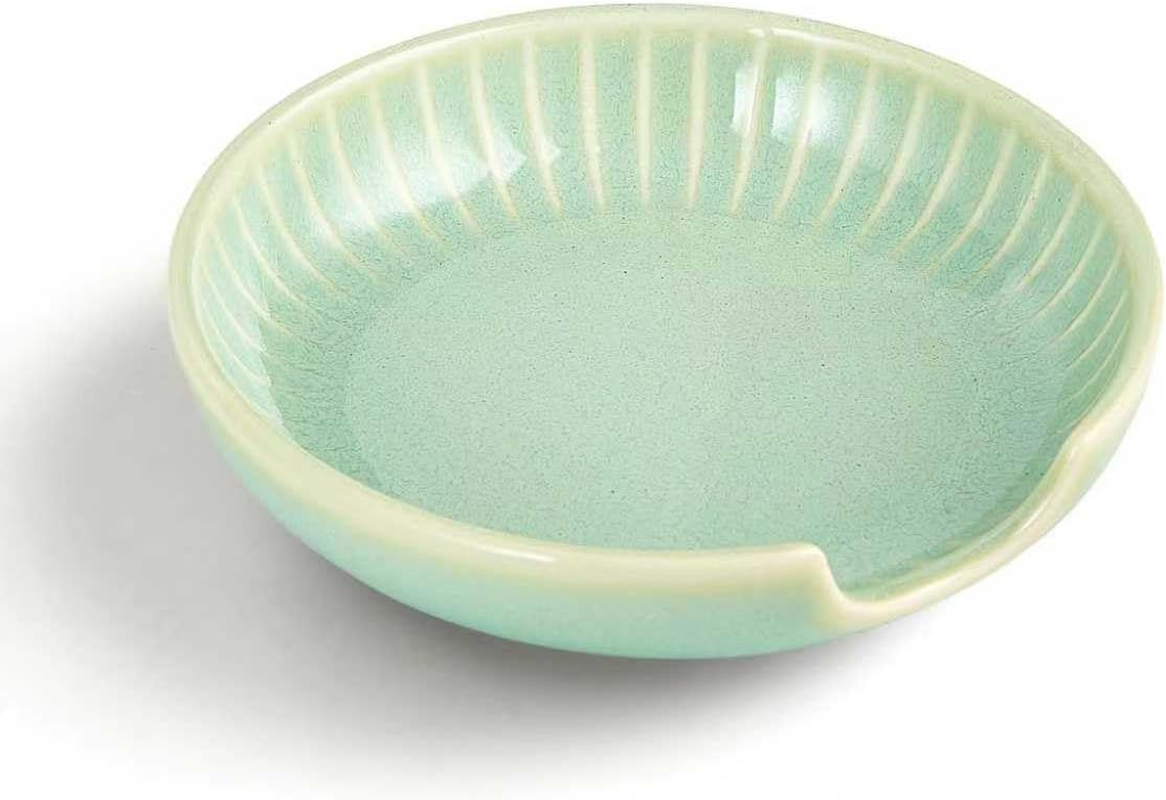 Ceramic Spoon Rest for Counter-12Cm Spoon Holder for Stove Top & Kitchen Bench,Heat Resistant,Modern White Kitchenware for Aussie Kitchen, Protects from Drips, Dishwasher Safe, 1 Pcs,(White)