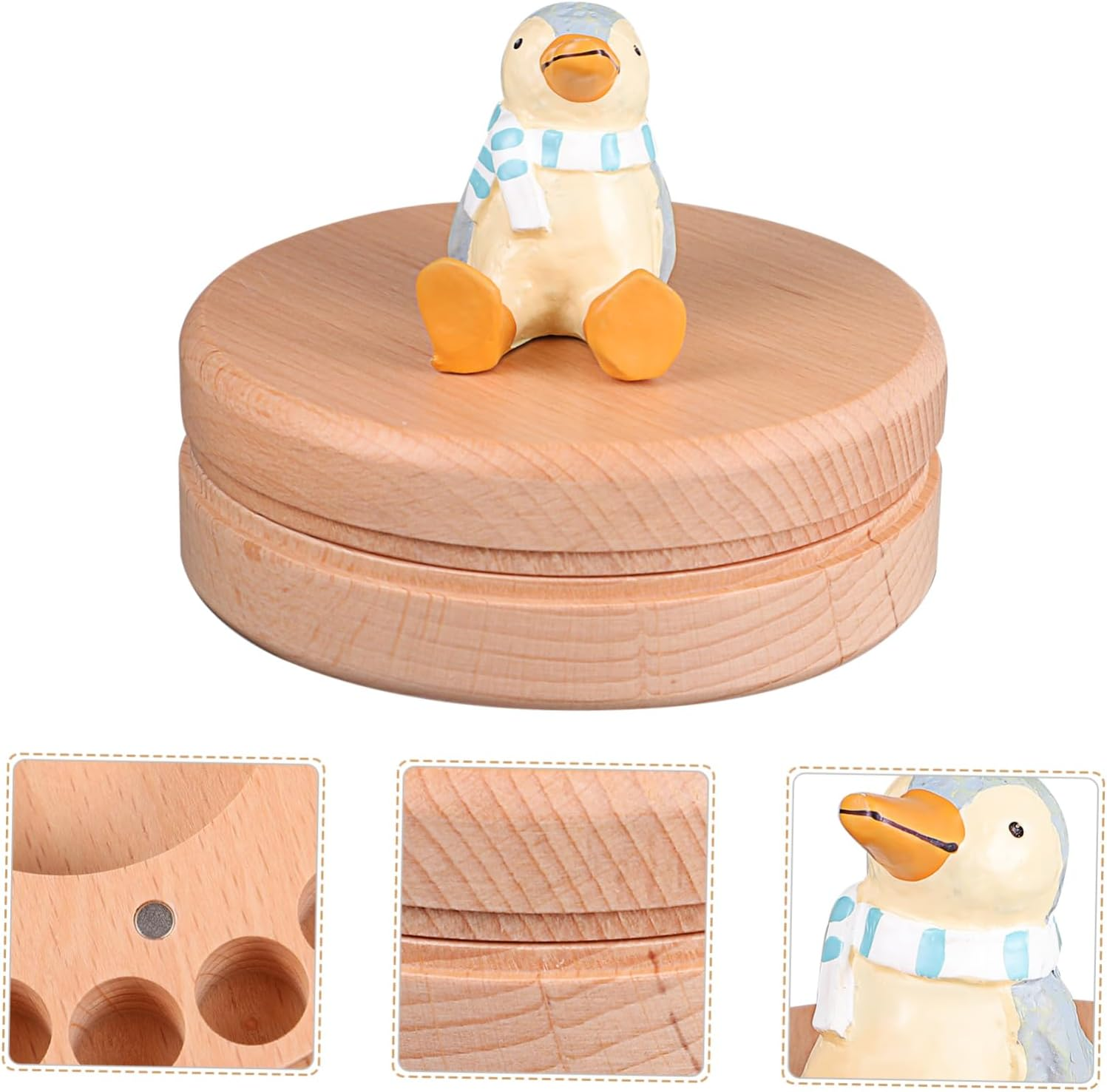 1 Set Deciduous Tooth Holder Teeth Storage Box with Chart Handmade Keepsake Organizer for Present image number 6