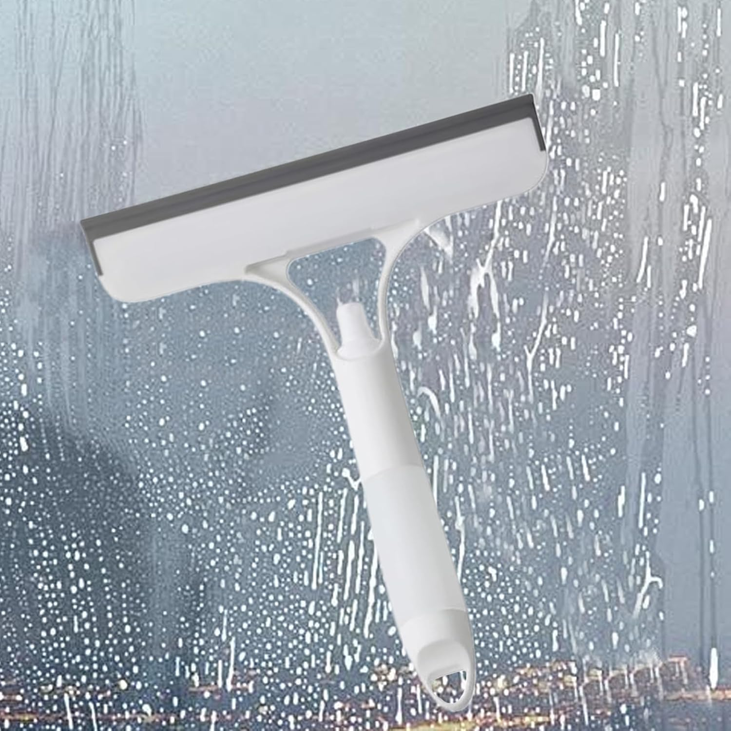 Window Cleaning Squeegee, Window Wiper Cleaner - Brush Scraper Multifunction for Bathroom Car Window Glass Tile image number 4