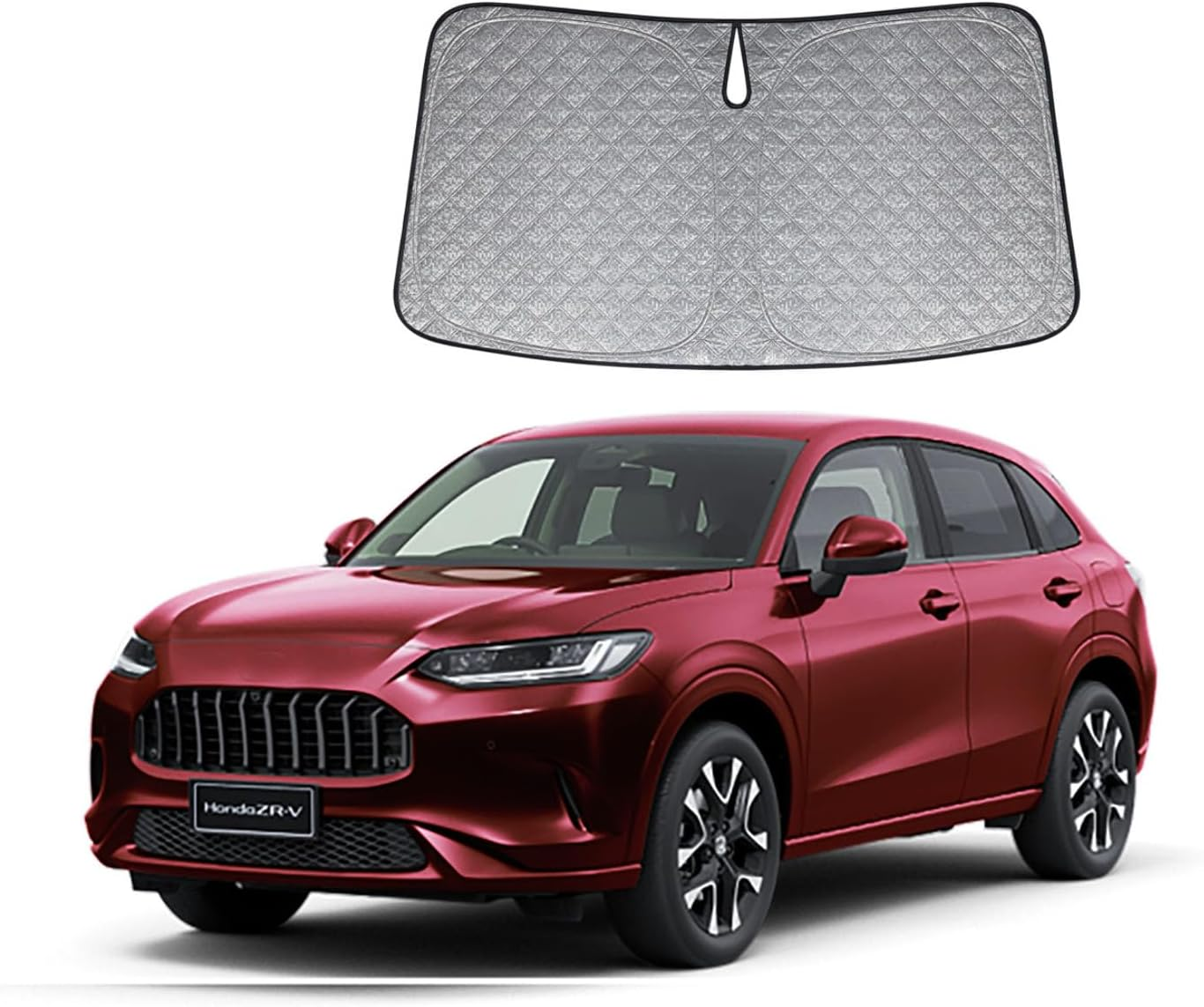 Patented Thick Windscreen Sunshade for Honda ZR-V 2021-2026, 6-Layer Custom Fit, Maximum UV Protection & Heat Shield | Foldable Front Window Sunshade & Sun Visor ZRV Accessories image number 3