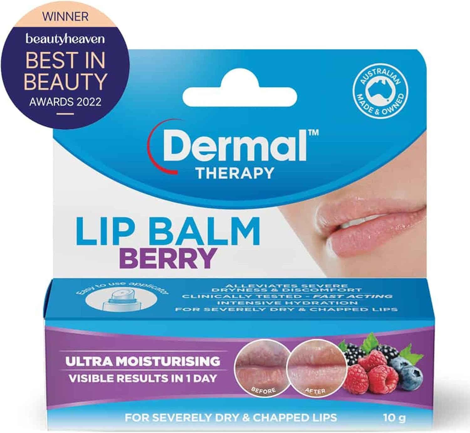 Dermal Therapy Berry Lip Balm 10 G image number 2