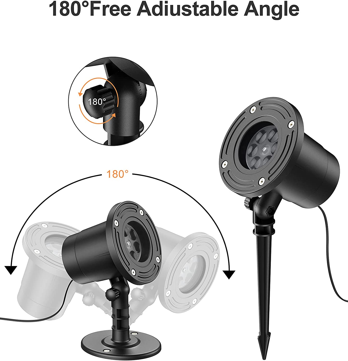 Gaiatop Christmas Projector Lights Outdoor, Highlight Led Snowflake Lights Projector, Waterproof Landscape Christmas Decorations Lighting for Xmas Home Party Wedding Garden Patio image number 1