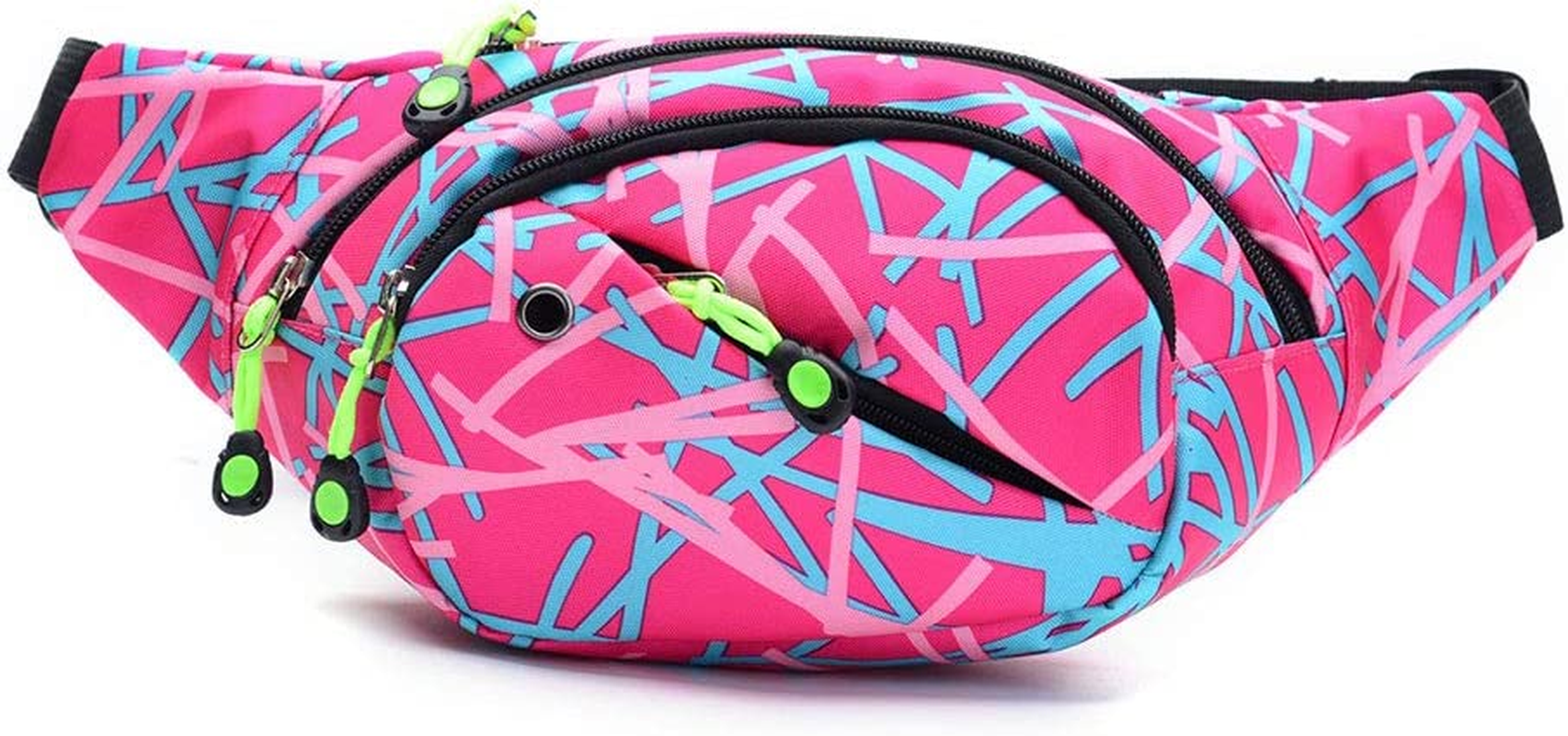 Fanny Pack Fashion Waist Chest Bag Adjustable Belt Chest Shoulder Pack Casual Bag Bum Bags Hip Pouch for Women Men Running Hiking Fitness Cycling Beach Travel Concert Festival - Multicolor image number 5