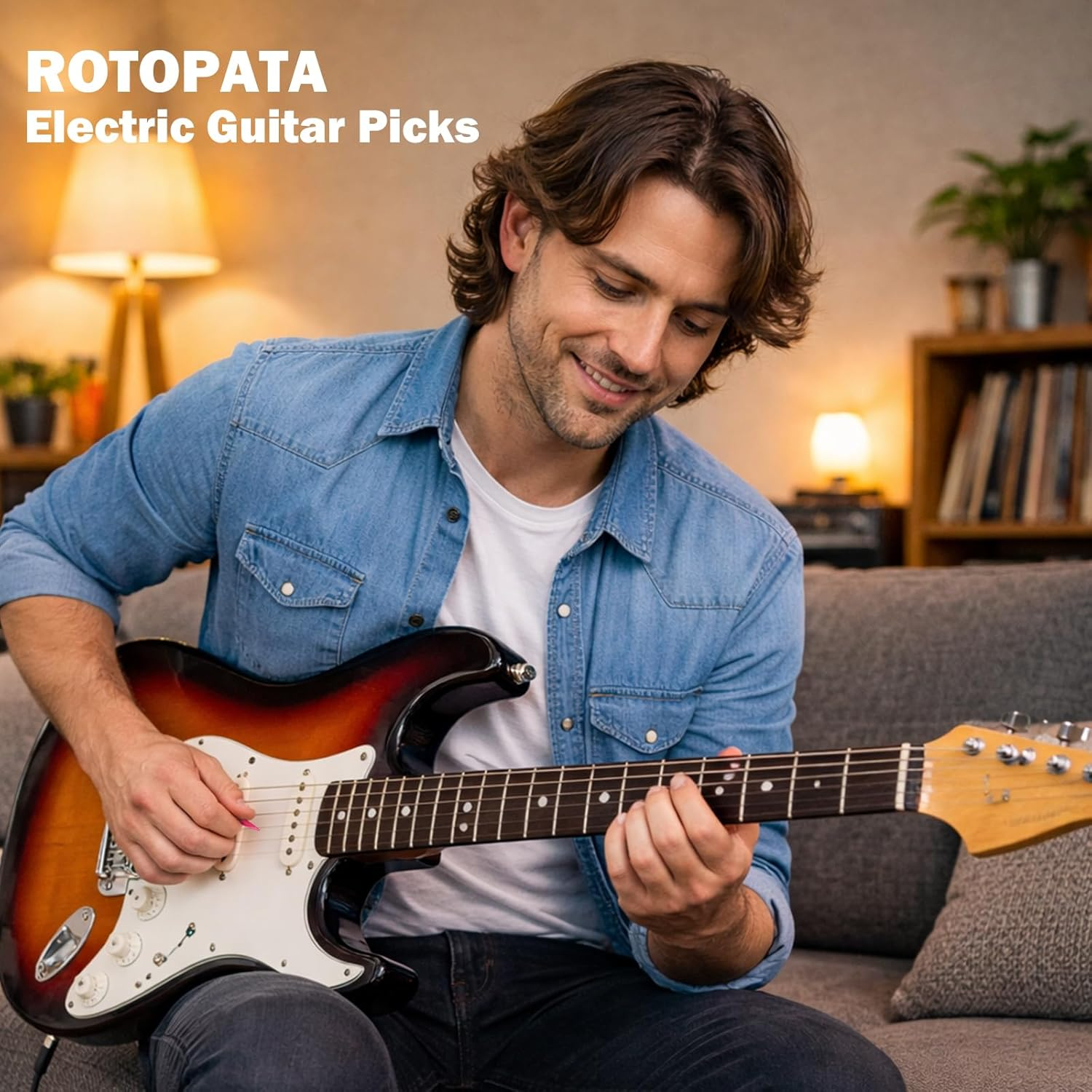 30 Pcs Guitar Picks Variety, Colorful Premium Celluloid Picks with Organizer Storage Box for Acoustic Electric Guitars Bass or Ukulele, with Different Sizes Contain Thin, Medium & Thick Gauges image number 2