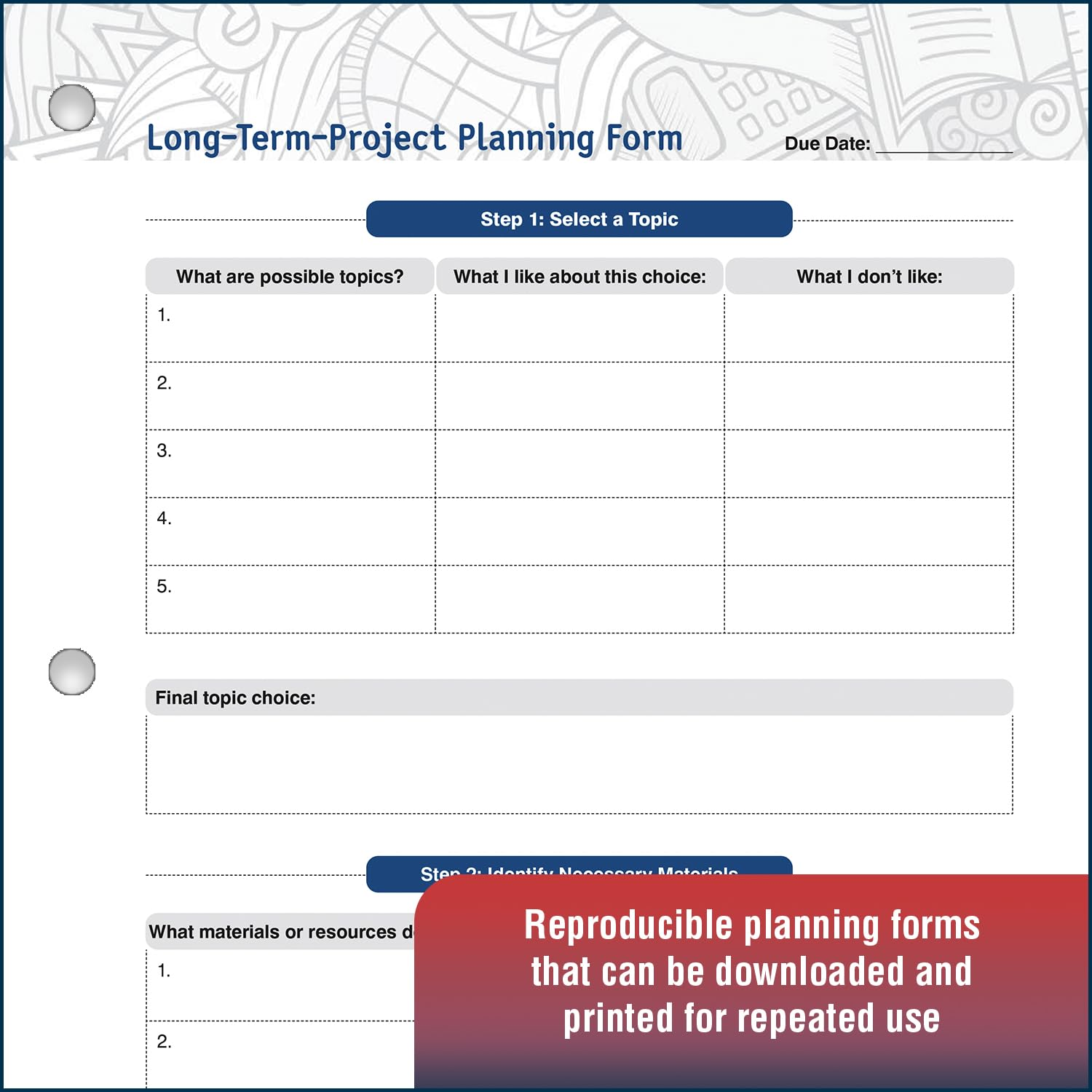 The Work-Smart Academic Planner, Revised Edition, (Wire-Bound Paperback): Write It Down, Get It Done image number 2