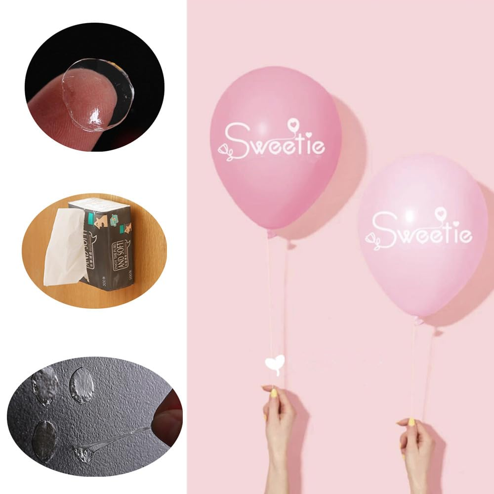 Cuicanfla Balloon Magic Glue Dots, 1000Pcs Point Dots Balloon Glue Easy Removable Adhesive Point Tape, for Gift Wrapping, Wedding Balloon Garland, Birthday Party image number 1