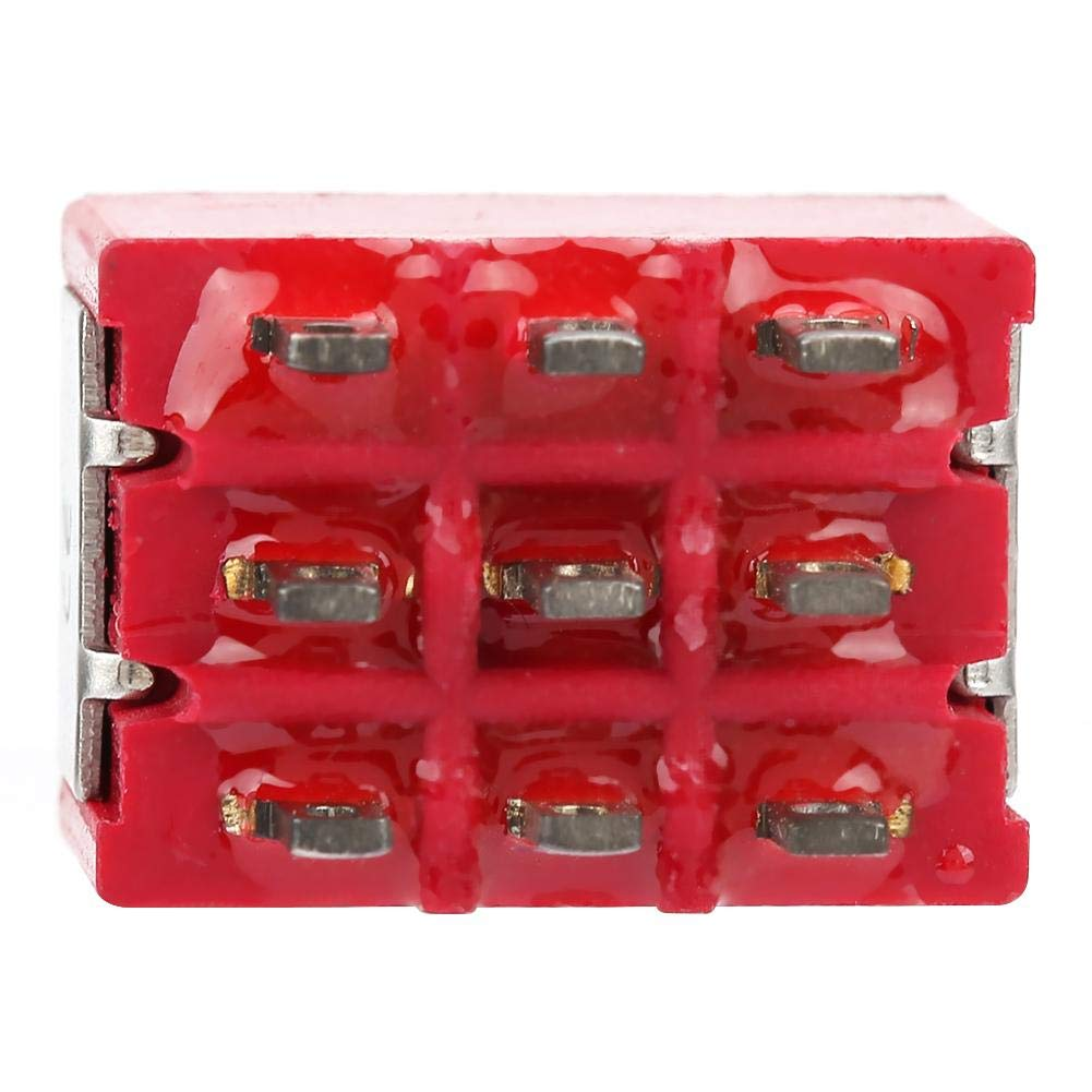 2 Position Toggle Switch, 5Pcs ON-ON 2 Position Toggle Switch 3PDT 9 Pin 6Mm 2A/250VAC 5A/120VAC image number 5