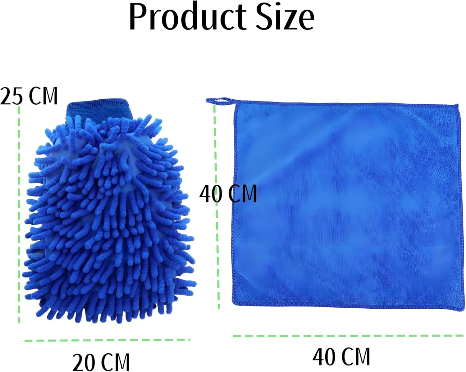 2 Pack Microfiber Wash Glove + Free Polishing Cloth | Ultra-Soft, Scratch-Free | Wet/Dry Use for Car, RV & Household Cleaning image number 3