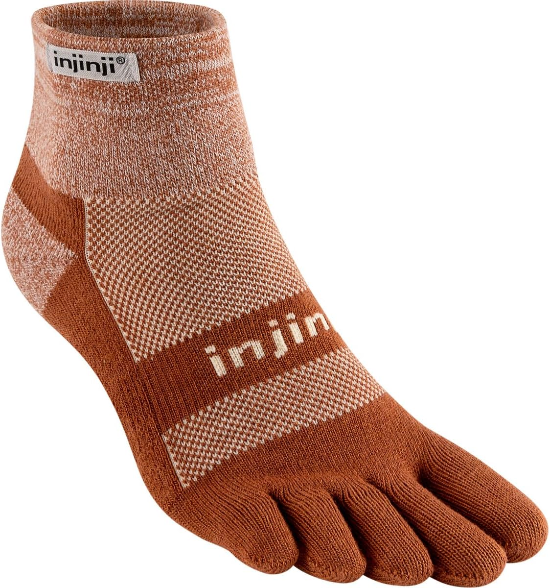 Injinji Men'S Trail Midweight Mini Crew Toesocks