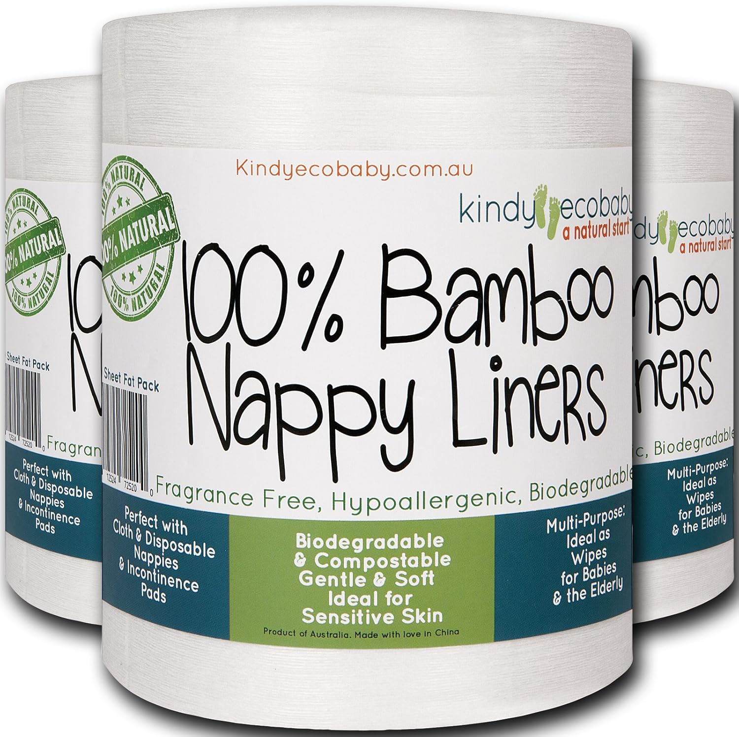 Bamboo Viscose Baby Diaper Nappy Liners for Modern Cloth Nappies, Disposable Diaper Liners, Compostable Diaper Liners, Bamboo Viscose Liners,Wipes for Baby Nappy Changes, Cloth Diaper Liners,Wipes (1600) image number 6