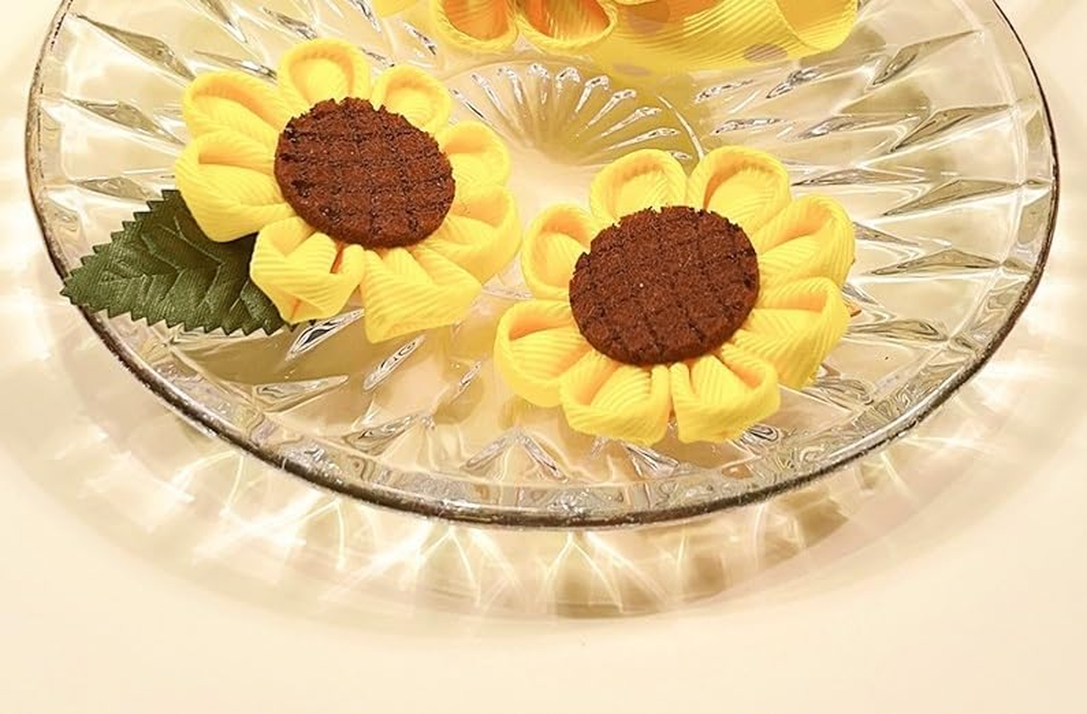 2 Pairs of Sunflower Hair Clips Cute Hair Accessories Flower Hair Barrettes Hairpin Accessories Spring Summer Wedding Birthday Decor (MC3412, 5 * 3.5CM) image number 2