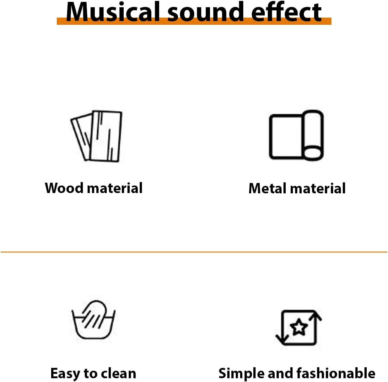 20 Note Chime with Mallet for Ornament Classroom Office Decoration Professional Stage Performance Desktop Wind Chimes Musical Percussion Instruments Gold image number 1