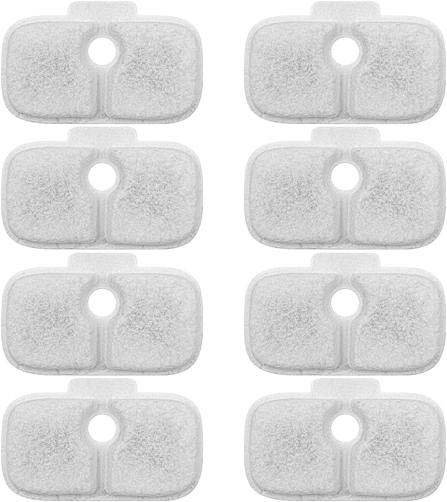 CENPEK 8 Pack Replacement Filters for 2.5L/84Oz Dockstream Cat Fountain PLWF005 PLWF115 Cat Water Fountain Replacement Filters image number 2