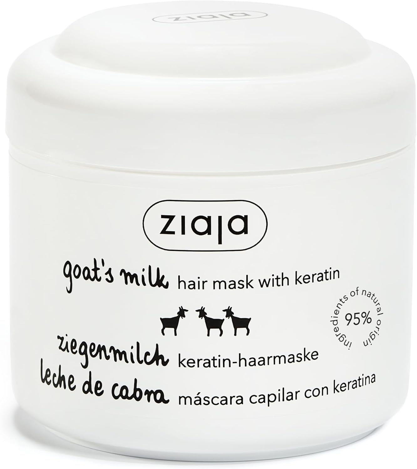 Ziaja Goat'S Milk Strengthening Hair Mask with Keratin, 200Ml image number 1