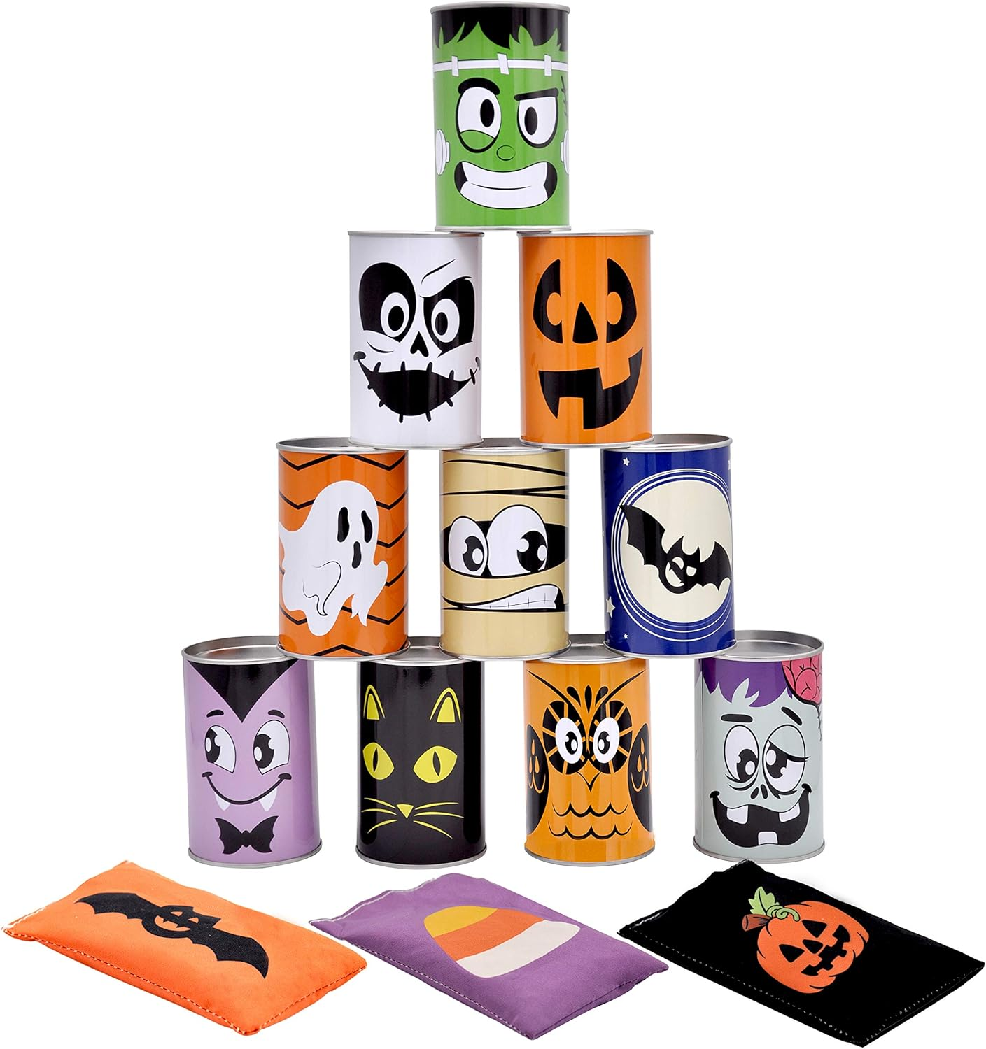 JOYIN 13 Pcs Halloween Carnival Can Bean Bag Toss Games for Kids & Adults Trick or Treat Decoration, Home Decor Party Favors Supplies, Homeschooling Backyard Game image number 3