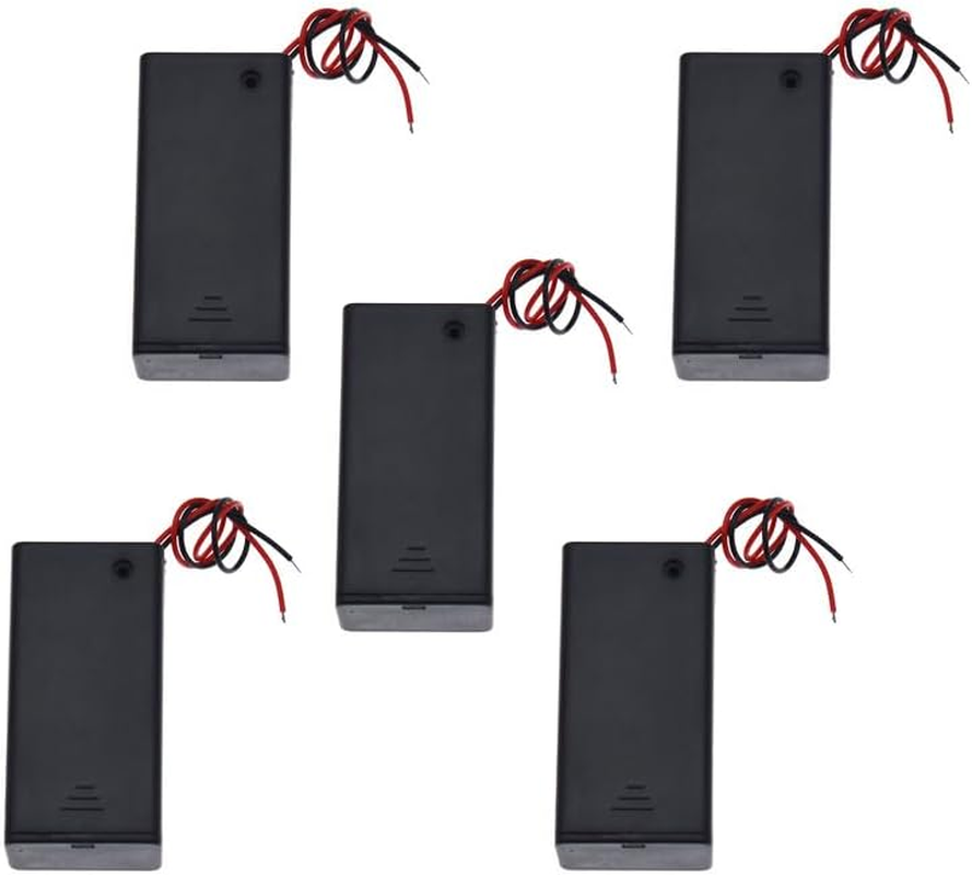 5Pcs 9V Battery Holder with Switch, Case Included image number 2