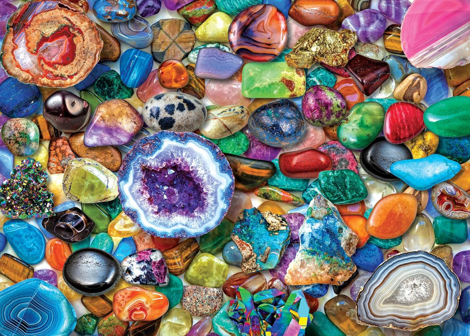 Crystals and Gemstones 1000 Piece Jigsaw Puzzle image number 2