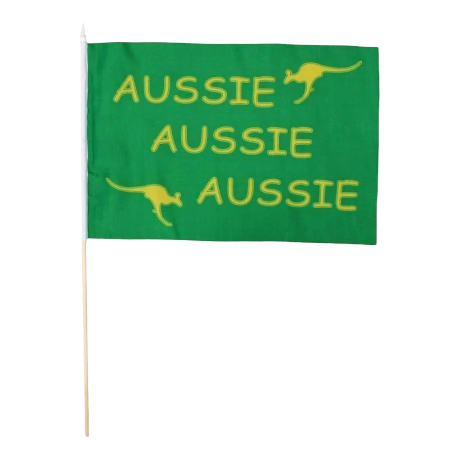 Aussie Handheld Flag Green 44Cm X 29Cm Australian Olympics Home Decor Sport Decor Australia Day