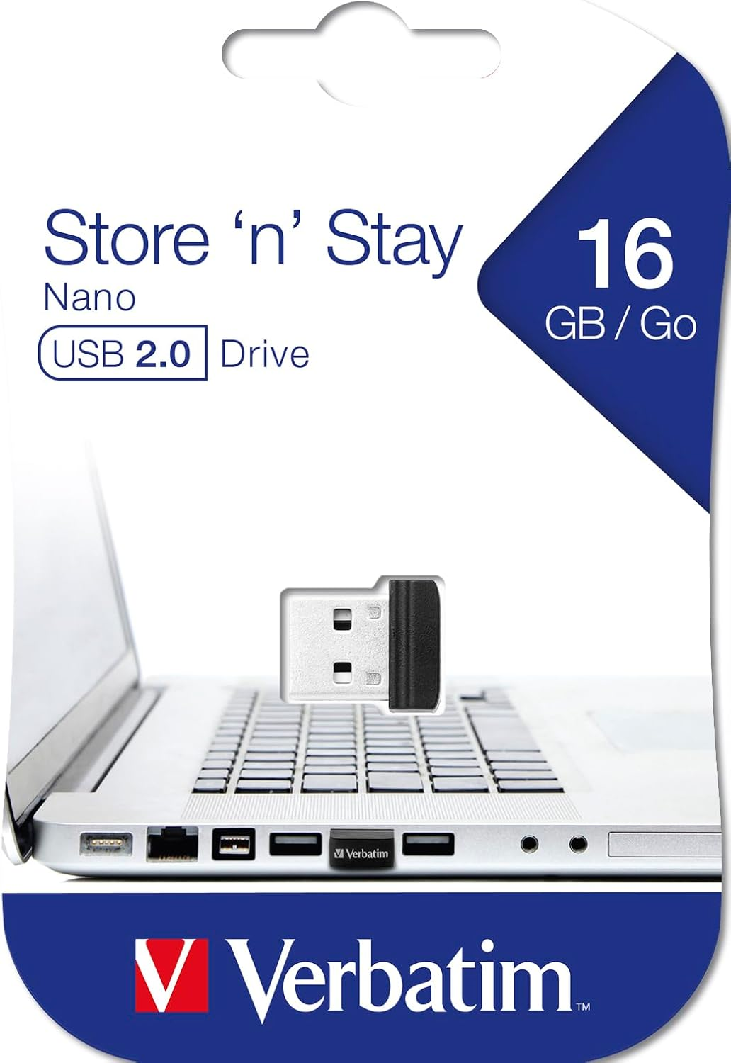 Verbatim 16GB Store 'N' Stay USB 2.0 Flash Drive, Black 97464