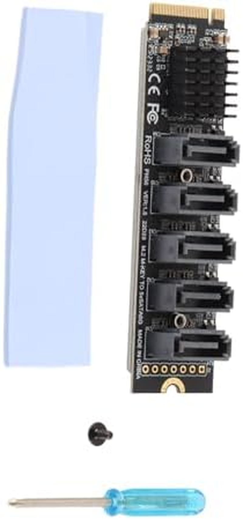 Dual M.2 Nvme SSD to Pcie Adapter Card X8 M Key Hard Drive Converter Reader Expansion Card Supports Split Function X4X4X4 or 4X4 Mode (Ph45)