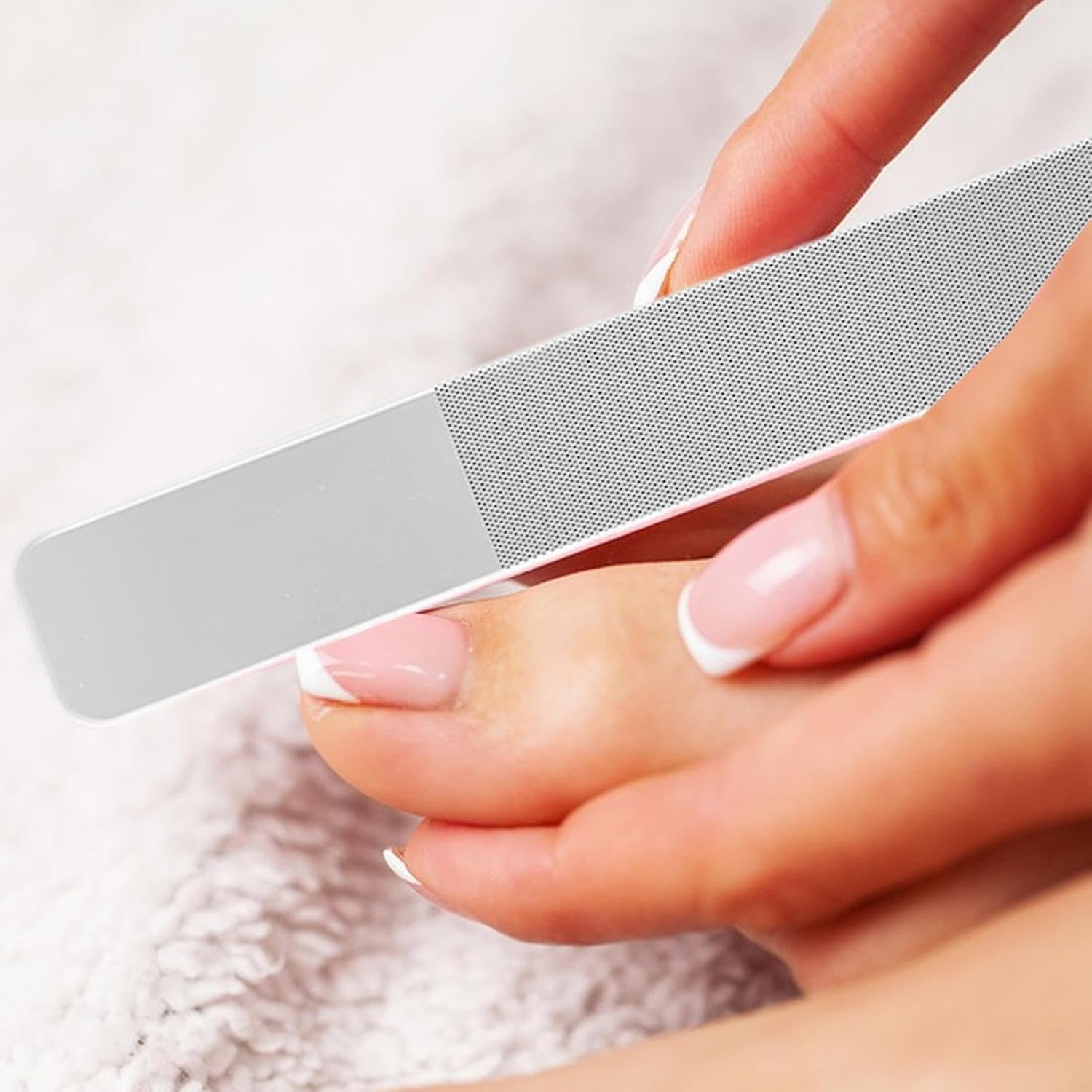 Foot File Callus Remover - Cracked Dead Skin Remover Nail File,Glass Foot File, Pedicure Tool, Foot Scraper, Pedicure Foot Buffer for Wet and Dry Feet image number 3