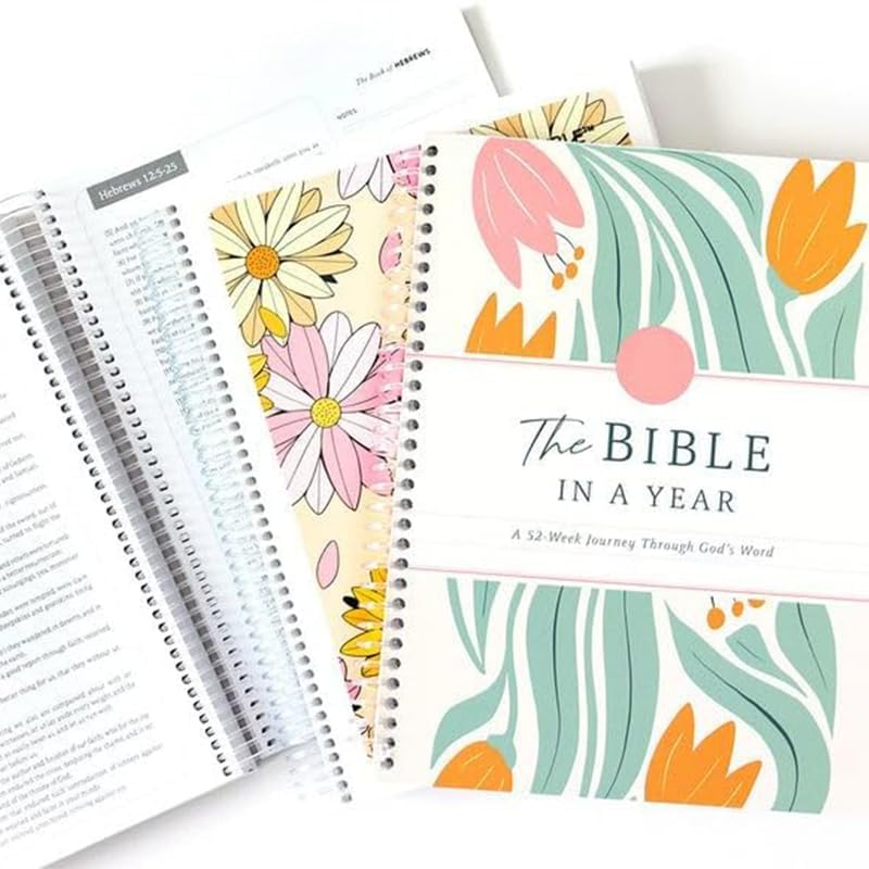 Kicttule the Bible in a Year: 52-Week Study Guide with Daily Reading Plan, Spiritual Growth Devotional Journal for Personal & Group Bible Study
