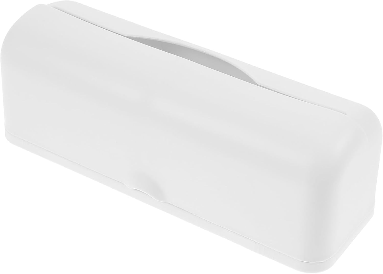 JEWEDECO Large Capacity Kitchen Plastic Bag Dispenser Wall Mount Trash Grocery Bag Holder with Storage Box for Home Recycling and Kitchen Storage White image number 2