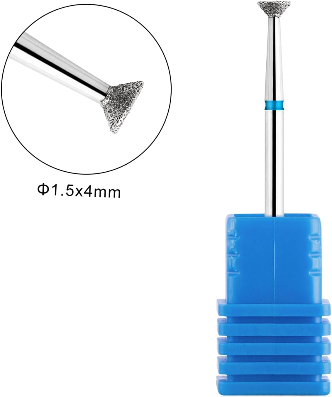 Acycoin2A 2Pcs Head Disc Grinding Burr T Mills Grinder Diamond Electric Nail Drill Bit image number 2