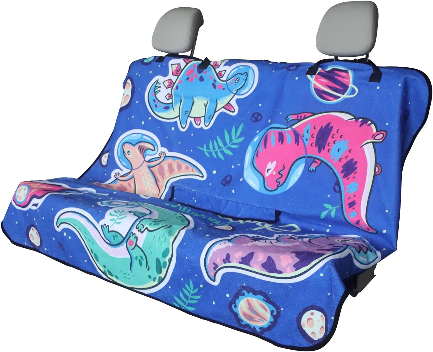 Back Seat Cover for Car Trucks Van Suv,Waterproof Rear Bench Towel Seat Covers for Dogs and Kids,Automotive Backseat Protector (Pink Marbling)