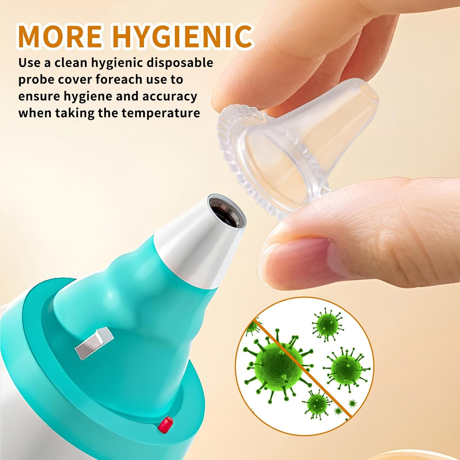 Ear Thermometer Probe Covers, 240 Pcs Ear Thermometer Refill Caps Lens Filters for Digital Ear Thermometers image number 5