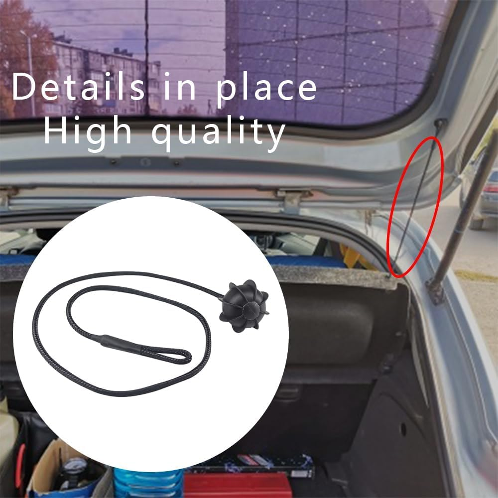 2-Pack Interior Rear Parcel Shelf String Tonneau Cover Strap Cord Fit for VW Golf GTI Rabbit 1K6863447A