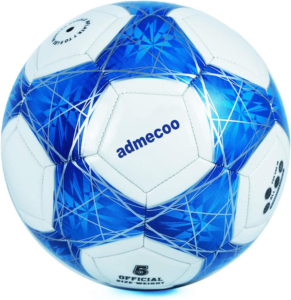 Soccer Balls Glow in the Dark Size4/5 Soccer Ball Light up Star Indoor/Outdoor Light up Training Ball with Pump and Needls,Street Ball Game for Men image number 1