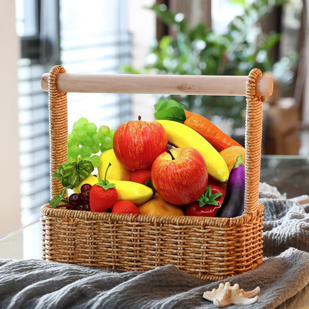 18Pcs Fake Fruits Vegetables Realistic Artificial Frutis Foam Decoration Faux Fruit Lifelike Simulation Vegetable for Home Kitchen Festival Ornament Banana Eggplant Strawberry Carrots Plastic Lemon image number 4