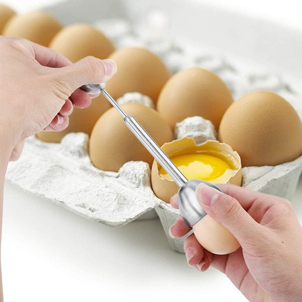 Stainless Steel Egg Cutter, Egg Topper Egg Cracker Easy Egg Opener Opener Cracker Tool Metal Egg Scissors for Soft Hard Boiled Egg Open Creative Kitchen Tools image number 6
