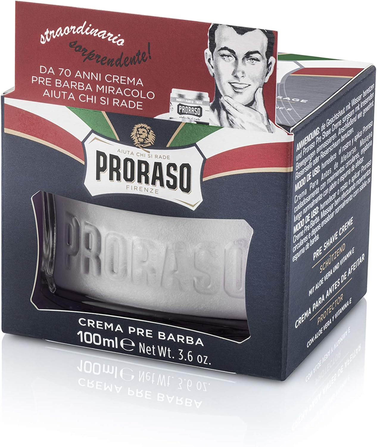 PRORASO PRE SHAVE PROTECT BLUE 100ML image number 1