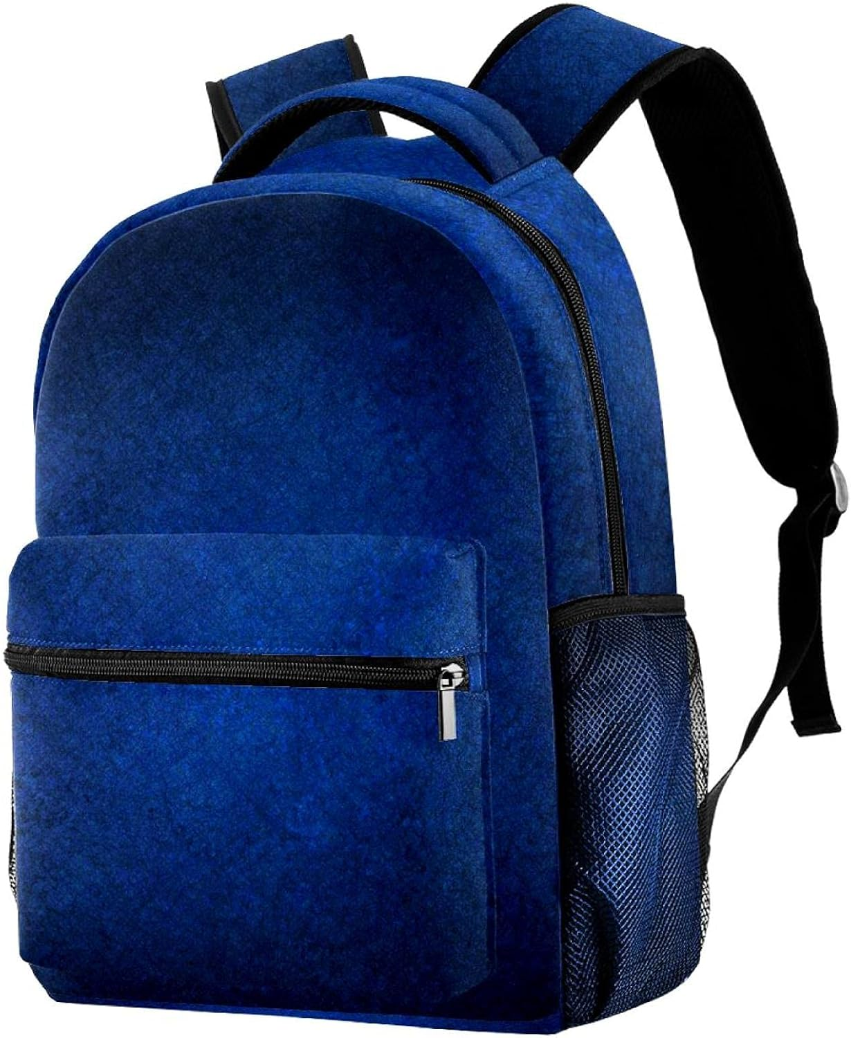 Dark Blue Vintage Grunge Backpack Students Shoulder Bags Travel Bag College School Tote Backpacks image number 2