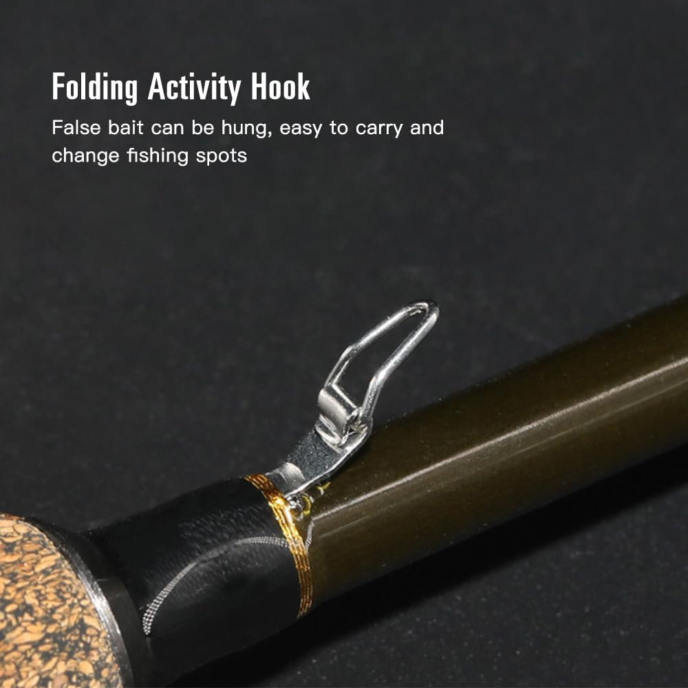 Carbon Fly Fishing Rod and Reel Combo Set 42 Pieces Kit Fly Fishing Gear Set Fly Fishing Rod and Reel Package Fly Fishing Starter Kit image number 6