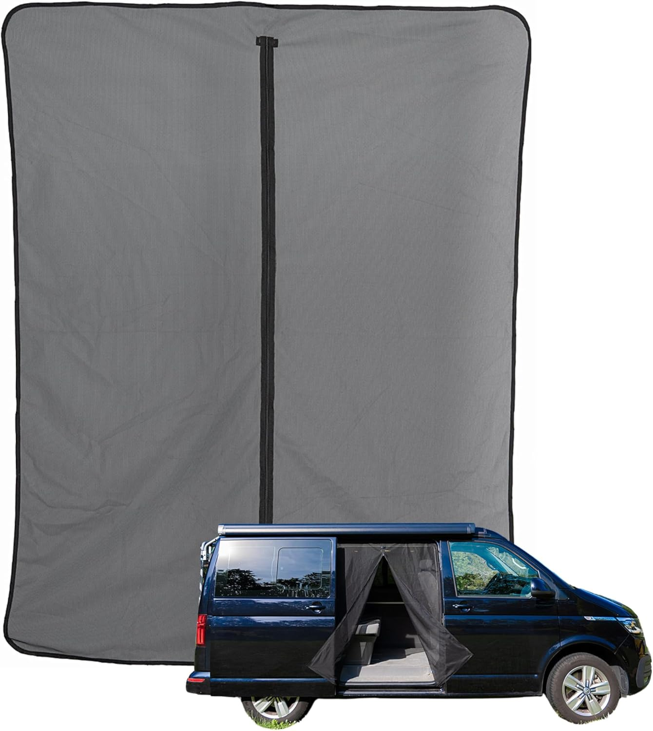 FUTURA8 Mosquito Net Van Camper Compatible VW T5, VW T6 - Magnetic Door Mosquito Net, Camper Van Accessories, Camper Van Accessories, Mosquito Net Curtain Exterior Door, Mosquito Nets image number 1