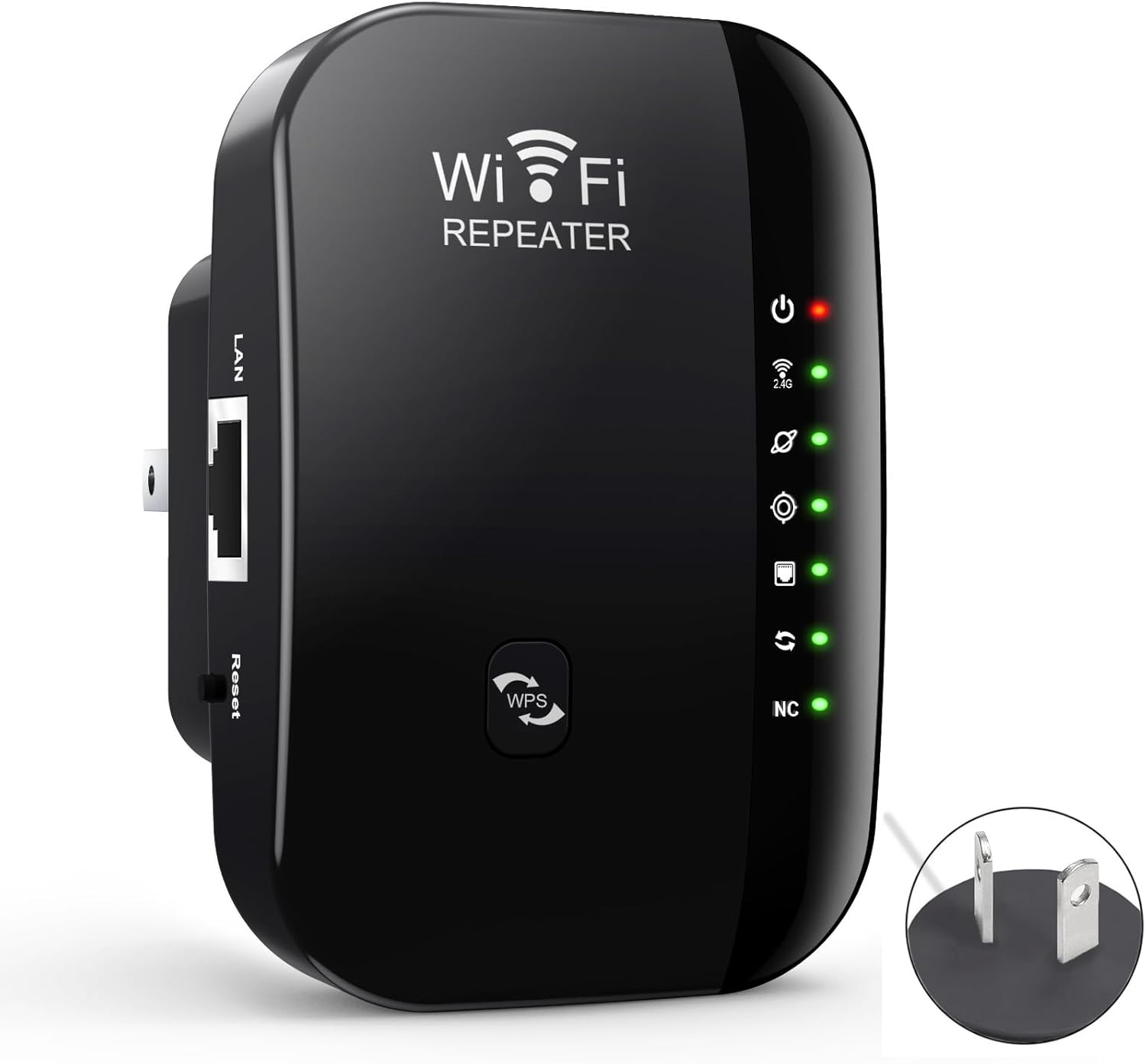 Wifi Range Extender, Signal Intensifier, Remote Amplifier with Ethernet Port, Wireless Internet Repeater, 1 Key Setting (Covering 5000 Square Feet, Connecting More than 50 Devices)-B