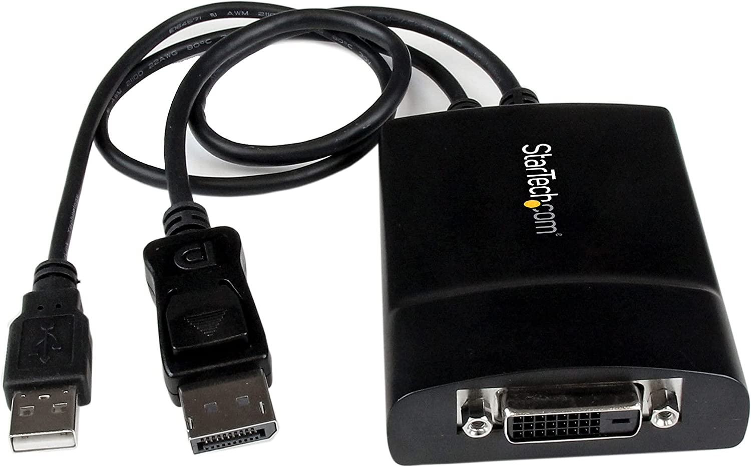 Startech.Com Displayport to DVI Dual Link Active Adapter Converter - DP to Dual Link DVI-D Active Adapter - 2560X1600-3D Support, Black image number 5