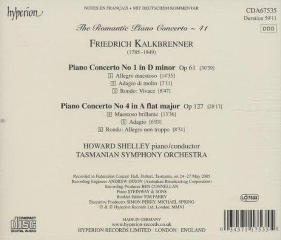 Kalkbrenner: Piano Concertos Nos.1 & 4 image number 1