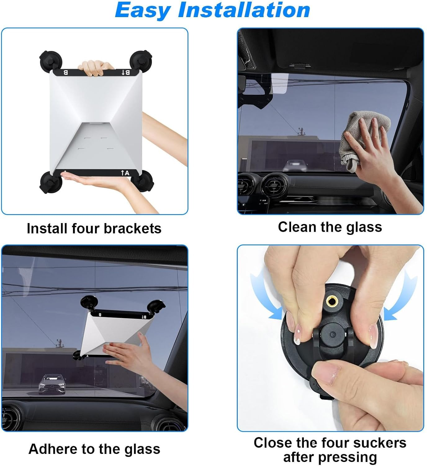 Suction Cup Car Mount for Star Link Mini Accessories Mounting Kit for Vehicle Windows and Sunroofs Starlink Mini Roof Holder for Car, RV, Boat, Truck Glas image number 1